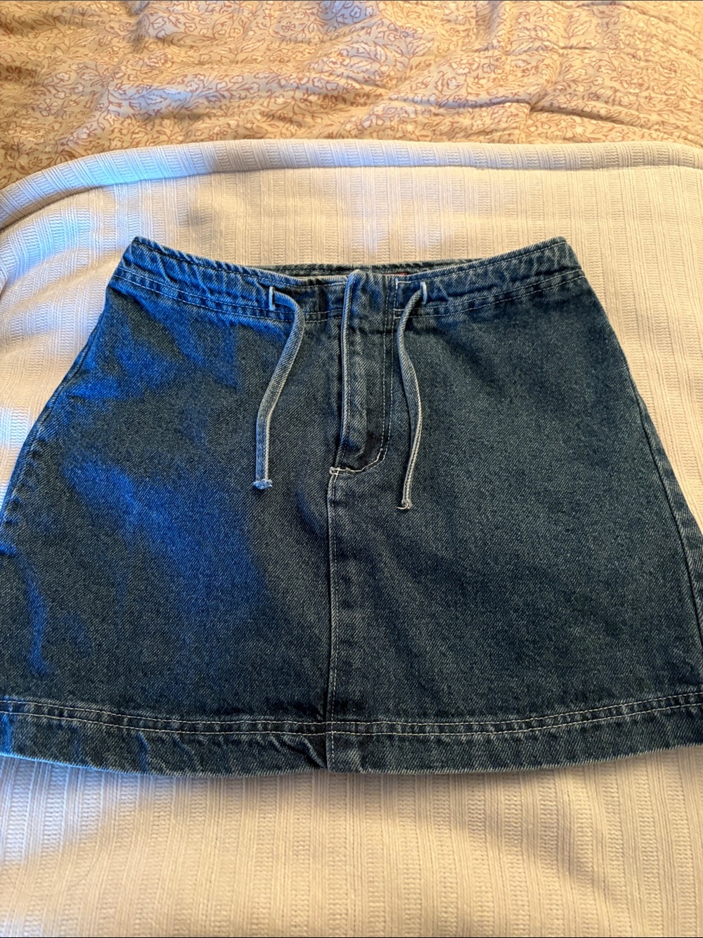 Jean Drawstring Skirt